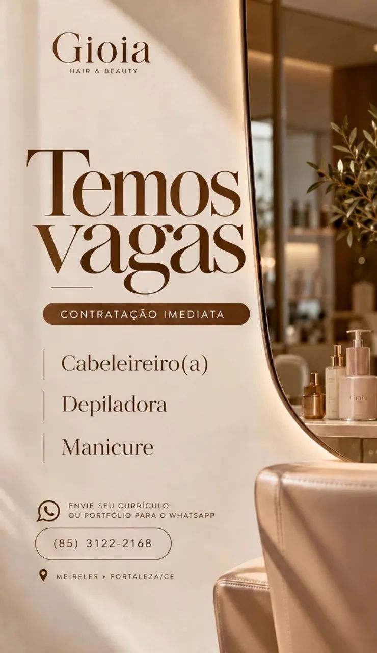 Vaga para manicure 