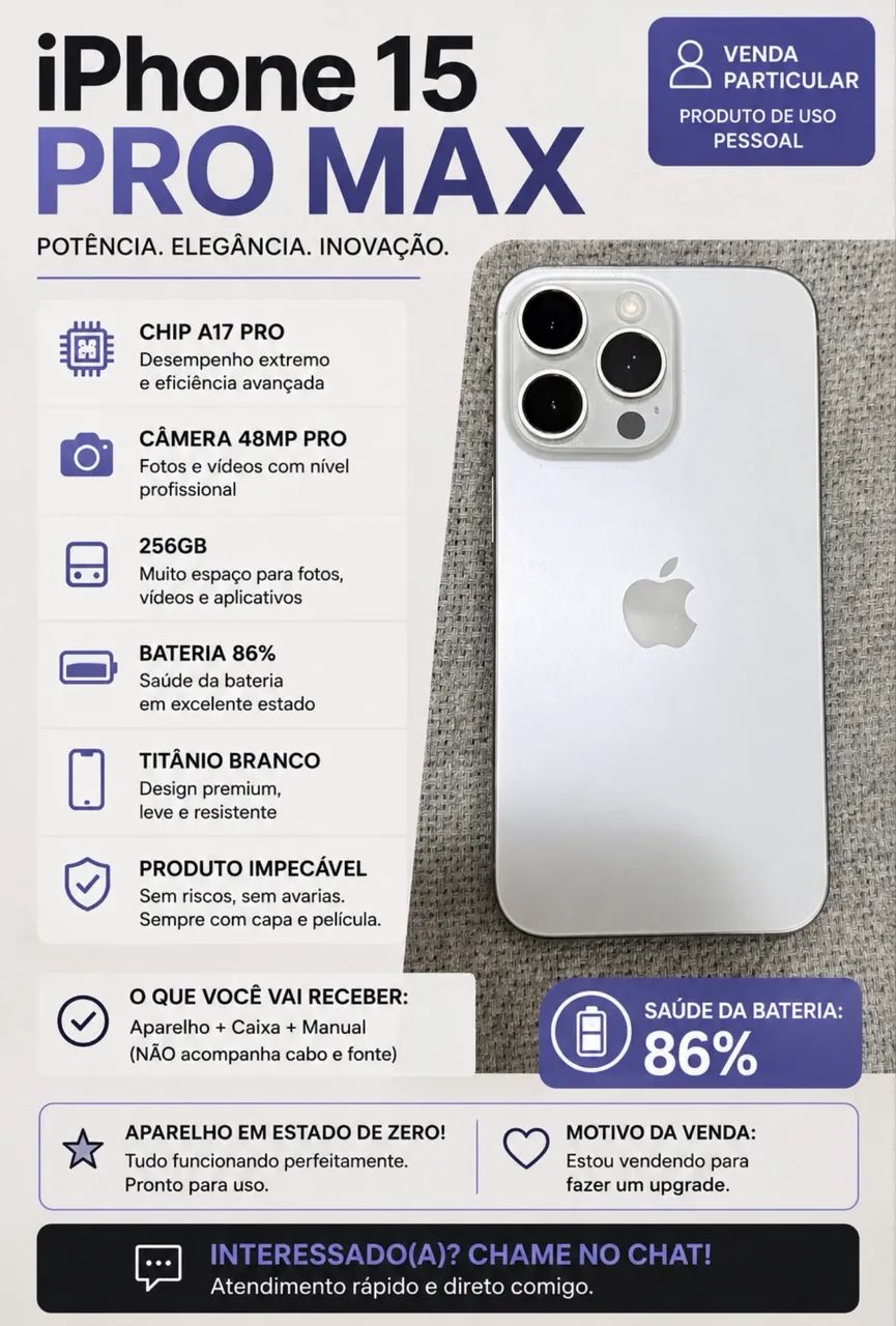 iPhone 15 Pro Max 256 gb