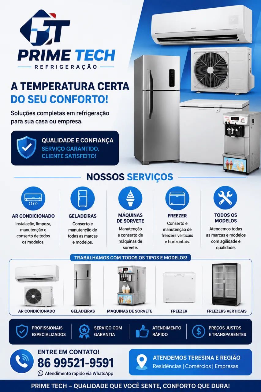 Refrigeração em geral.