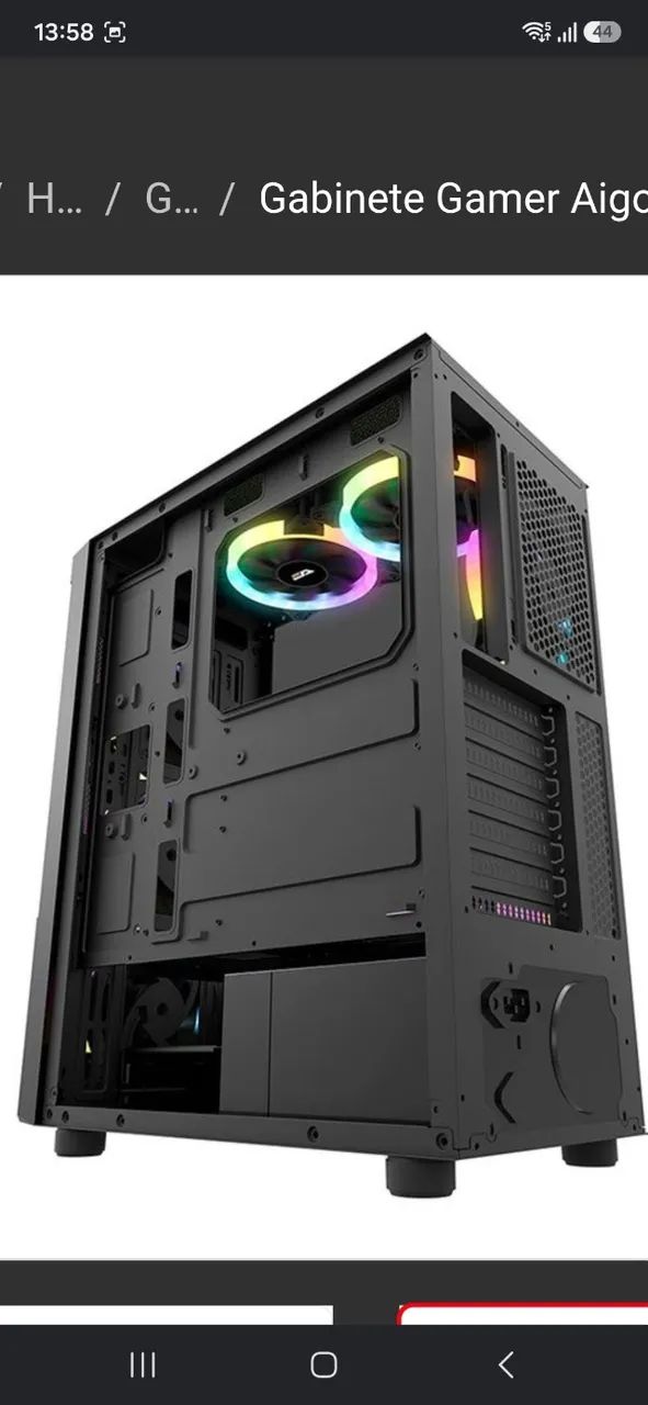 Placa Mãe,processador rayzen e gabinete gamer  - Foto 2