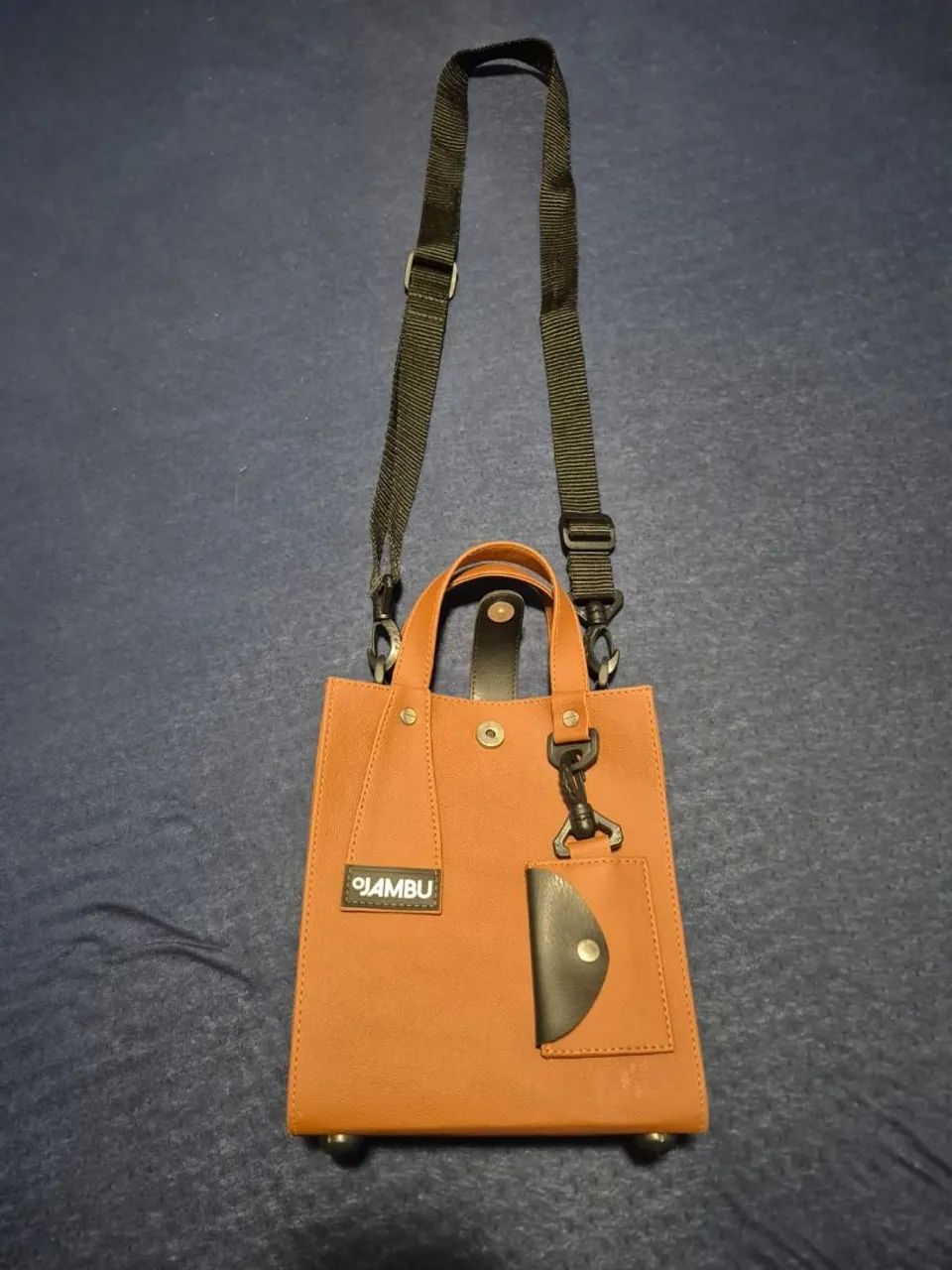 Bolsa tote bag O Jambu marrom nova - Foto 2