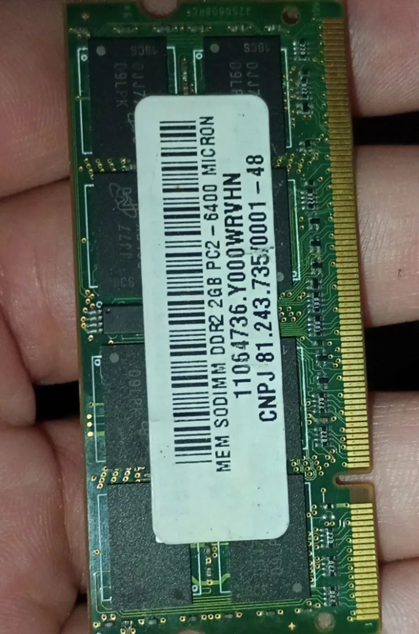 NOTEBOOK DDR2 RAM MEMORY 2GB422991981529671680