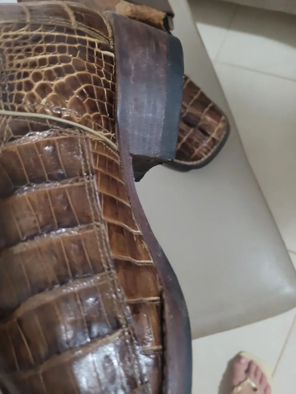 Bota cowboy couro de jacaré  - Foto 2