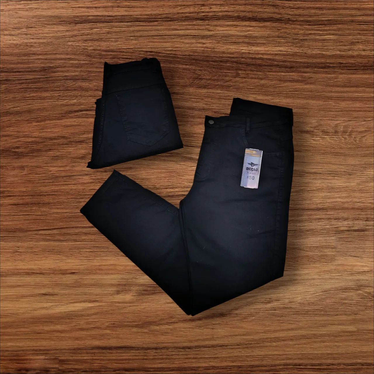 Calça masculina PLUS SIZE com lycra - Foto 4