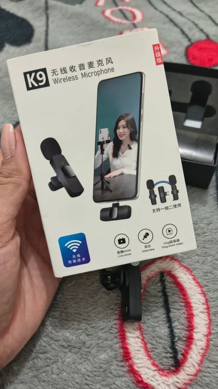 Microfone de lapela K9