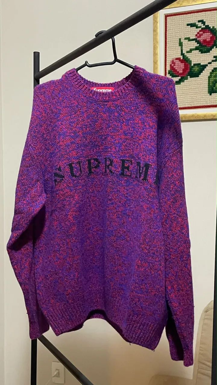 suéter supreme contrast logo - Foto 3