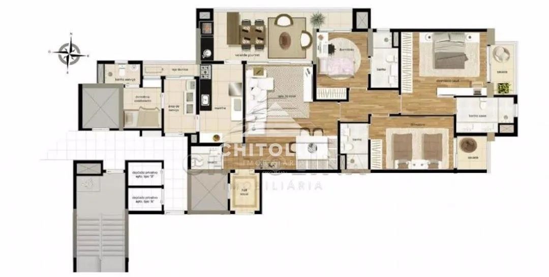 Apartamento com 3 dormitórios à venda, 183,29 m² - Edifício Cathedral - Itapetininga/SP - Foto 2