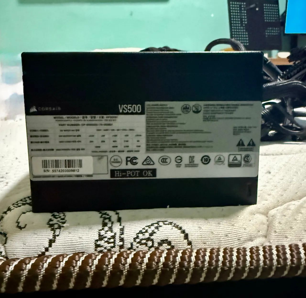 Fonte gamer Corsair VS500 - Foto 3