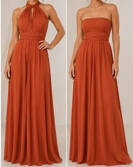 Vestido multiformas terracota  - Foto 2