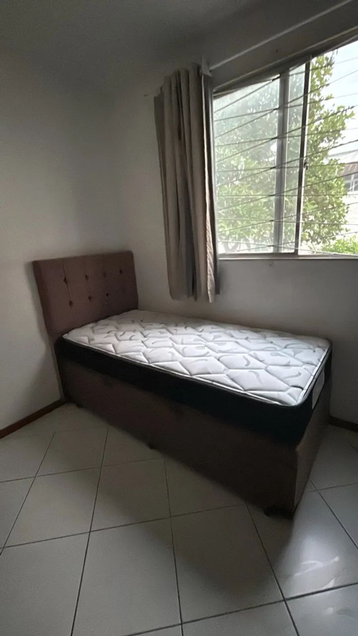 CAMA DE SOLTEIRO BAÚ + CABECEIRA