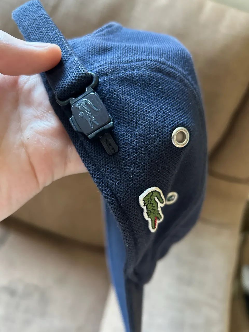 boné lacoste five panel piquet girolle - Foto 2