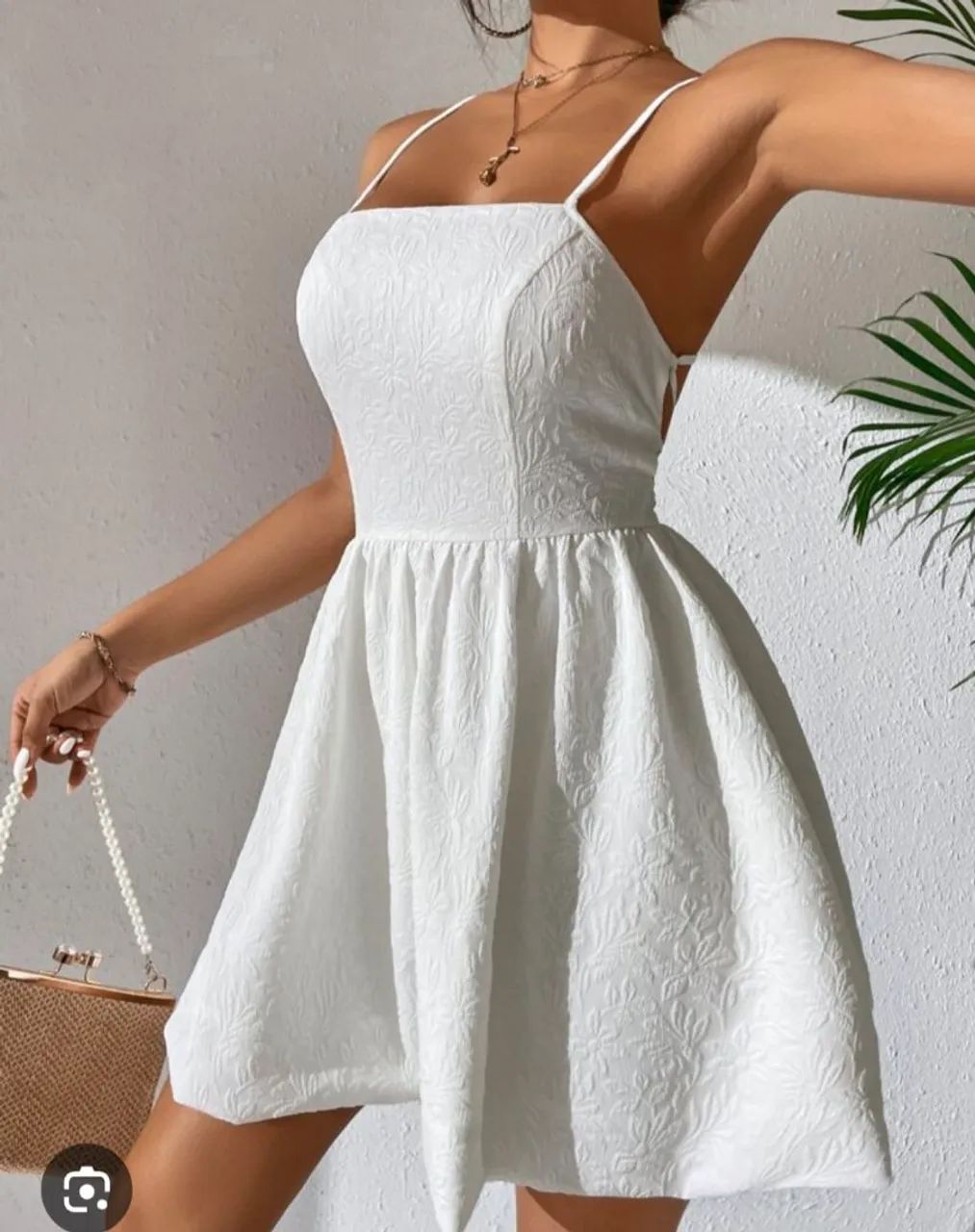 Vestido branco costas decotada - Foto 3