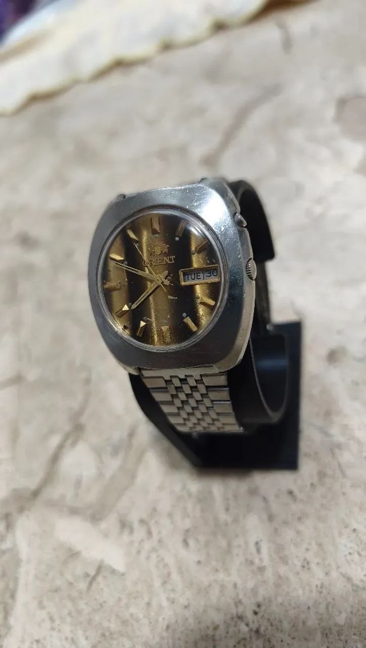Relógio Orient Automático Dourado Degradê  - Foto 2