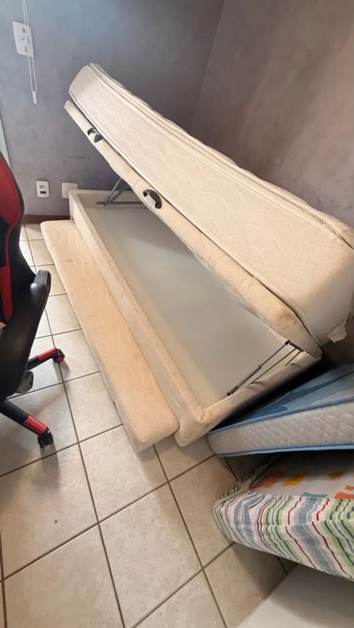 Cama solteiro, com baú e cama auxiliar  - Foto 3