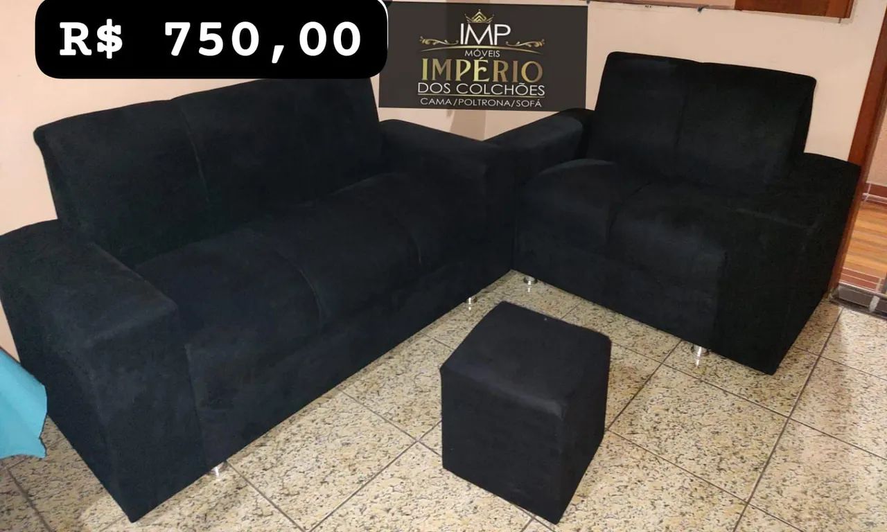 SOFÁ 2 E 3 LUGARES ENTREGA GRÁTIS  - Foto 2