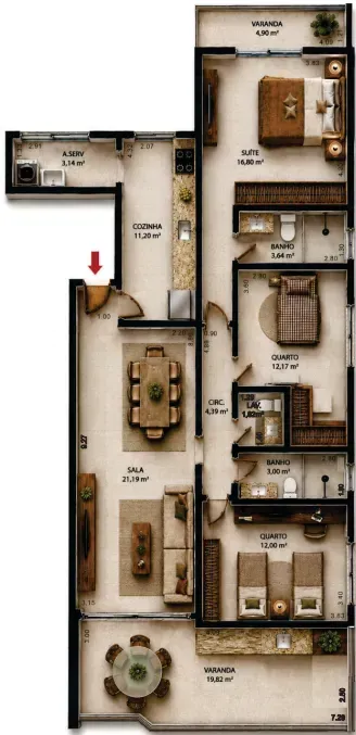 PLANTA 135m²