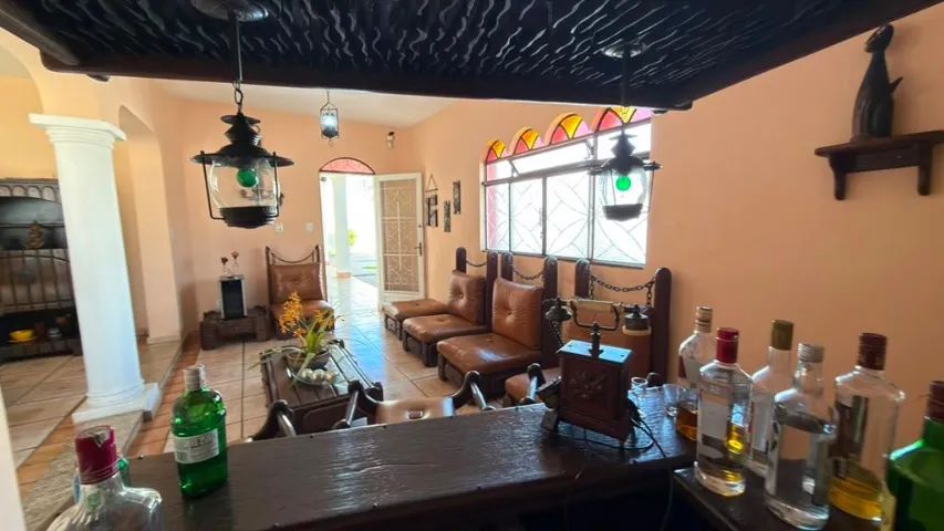 SALA COMPLETA EM MOGNO MACIÇO - ESTAR + JANTAR + BAR - EMBU DAS ARTES - Foto 3