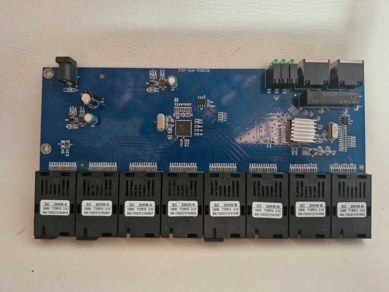 Switch Placa Metro Fibra