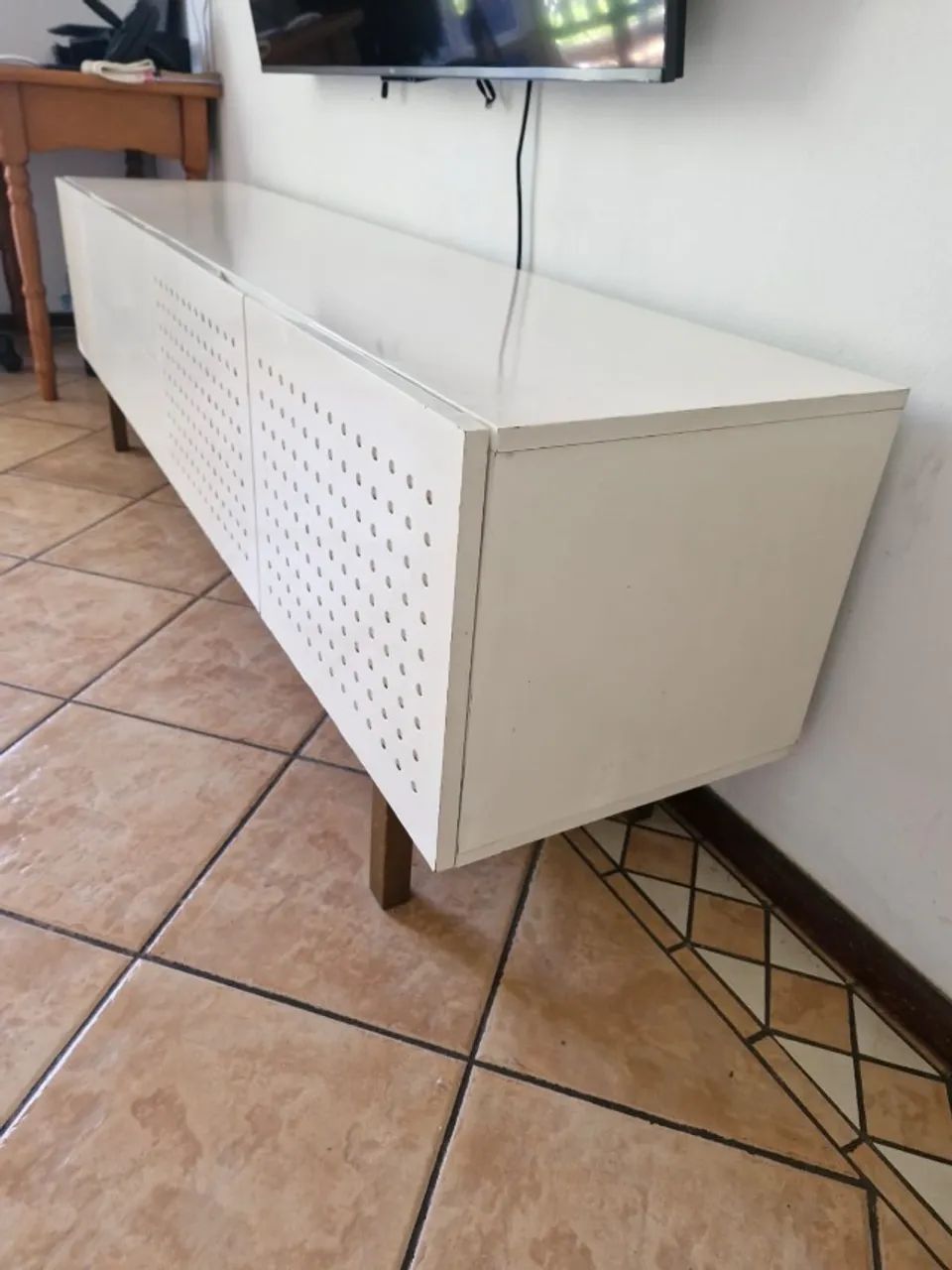Rack Móvel de sala branco - Foto 4