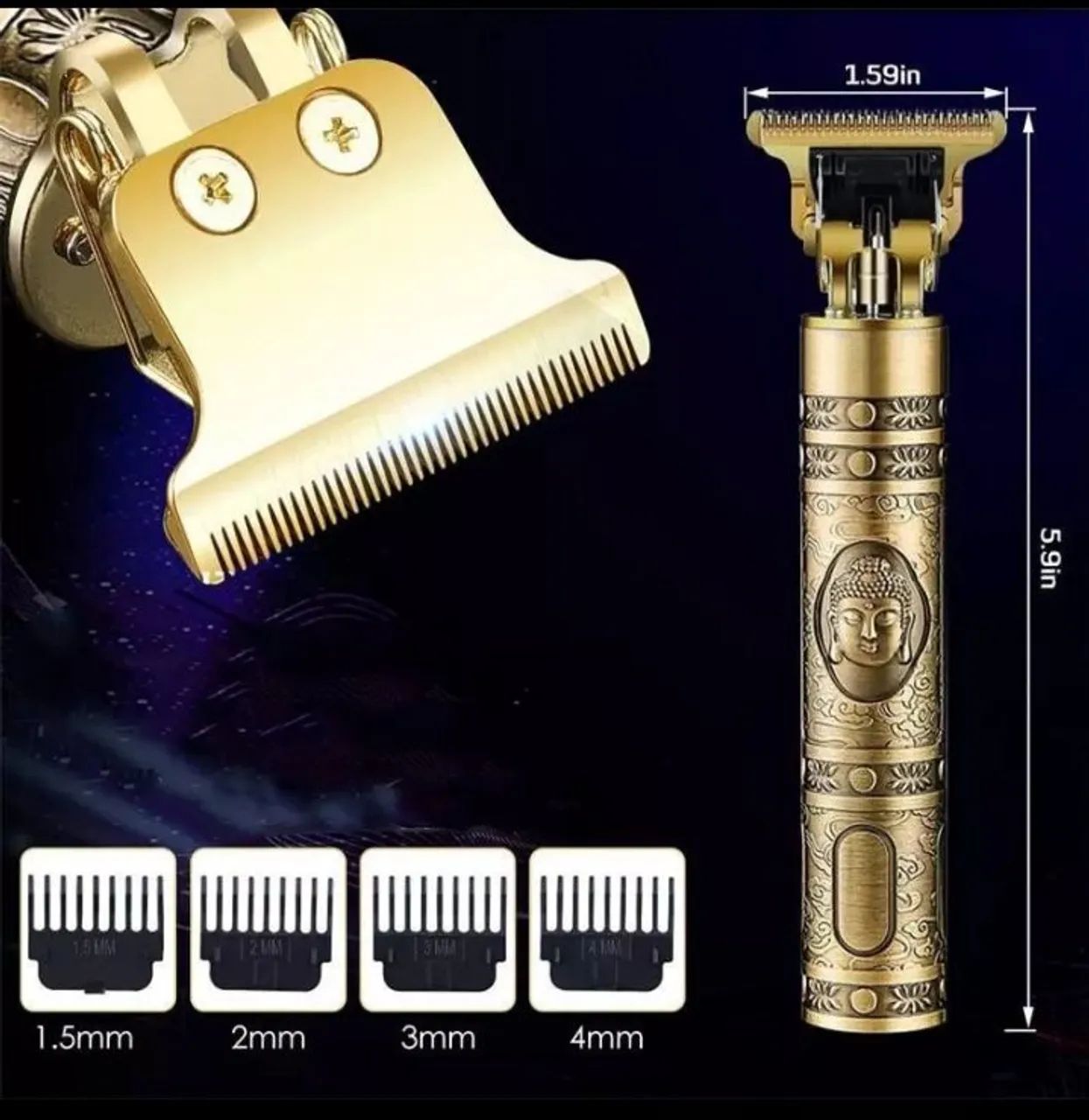 CORTADOR DE CABELO E BARBA - ESTILO VINTAGE BRONZE