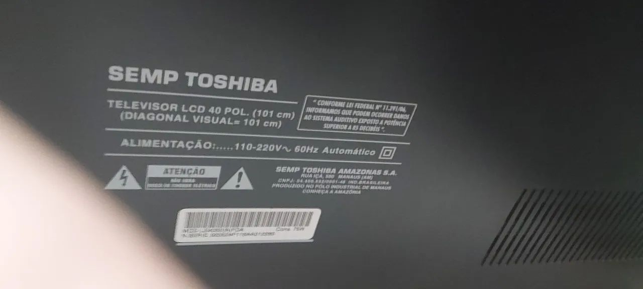 Tv 40 polegadas Semp Thoshiba  - Foto 4