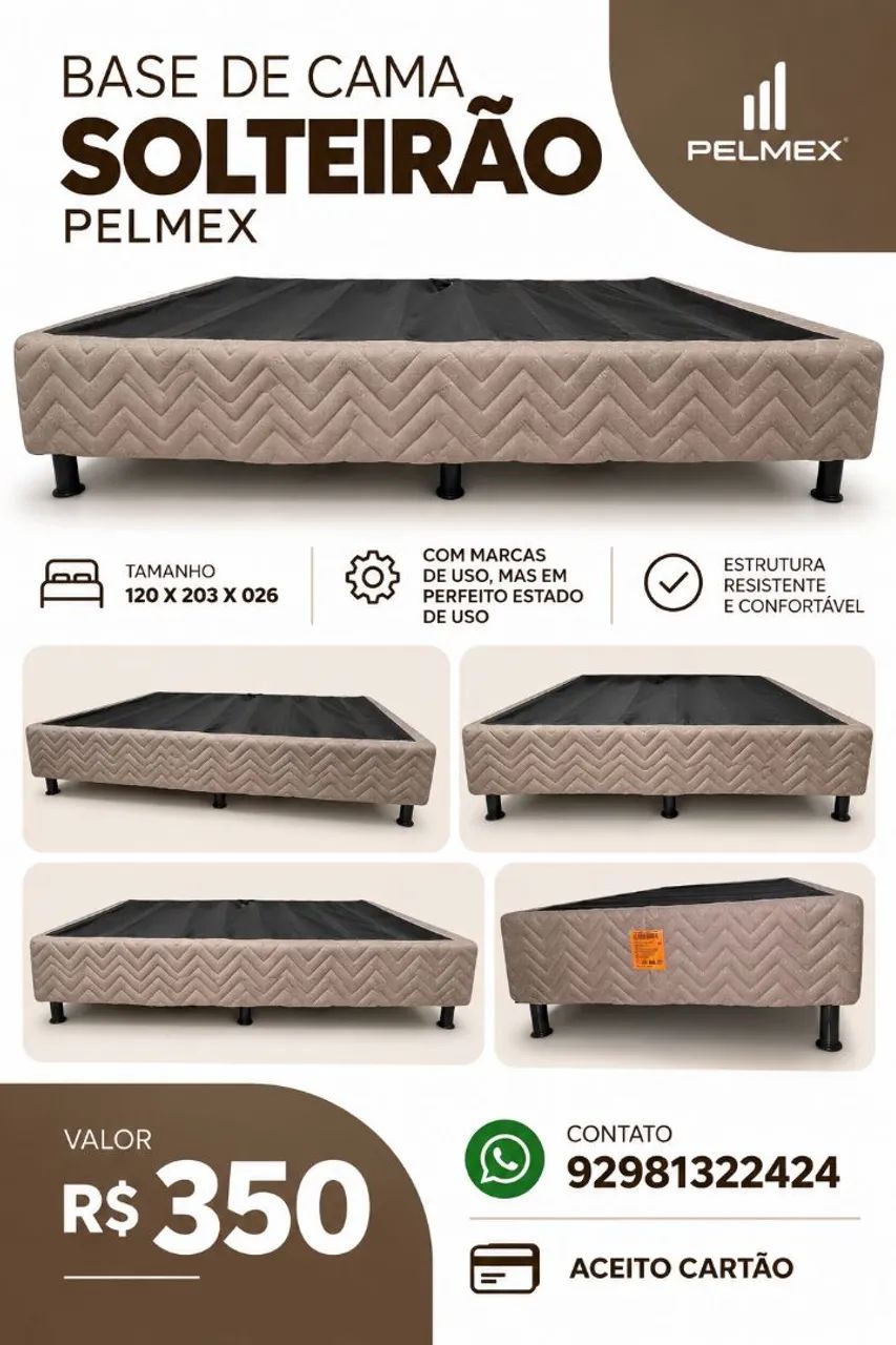 Base de Cama Solteirão Pelmex