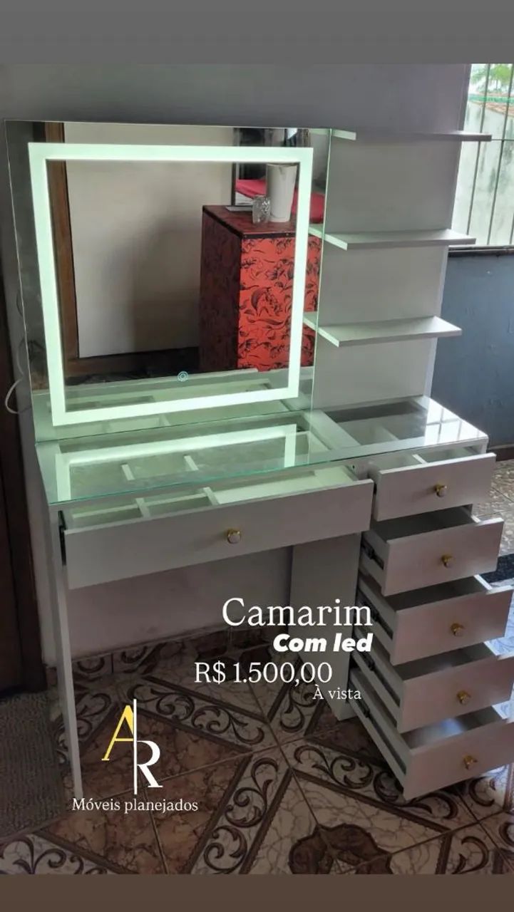 Penteadeira camarim jateada acima de 600 - Foto 3