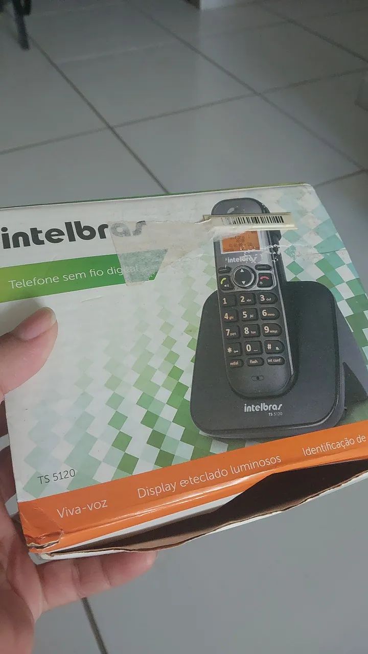Telefone fixo sem fio digital 