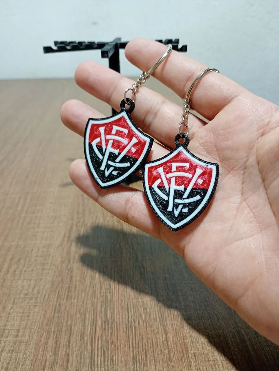 Kit 10 chaveiros do Vitória feitos em 3D atacado - Foto 3