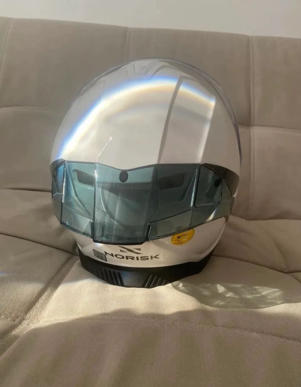 Capacete Norisk Strada II - óculos interno 2 aerofólios traseiros aceito cartão - Foto 5