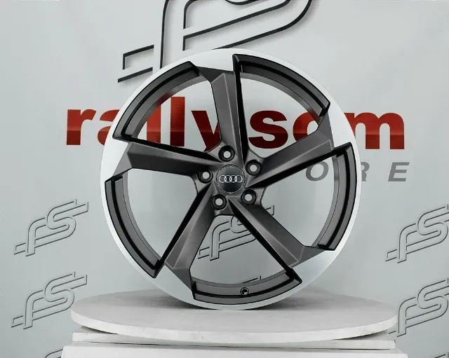Jogo de Roda Audi Rs6 Concept Grafite Diamantado 5x112 - 20x9 Offset 30 (Nv) - Foto 2