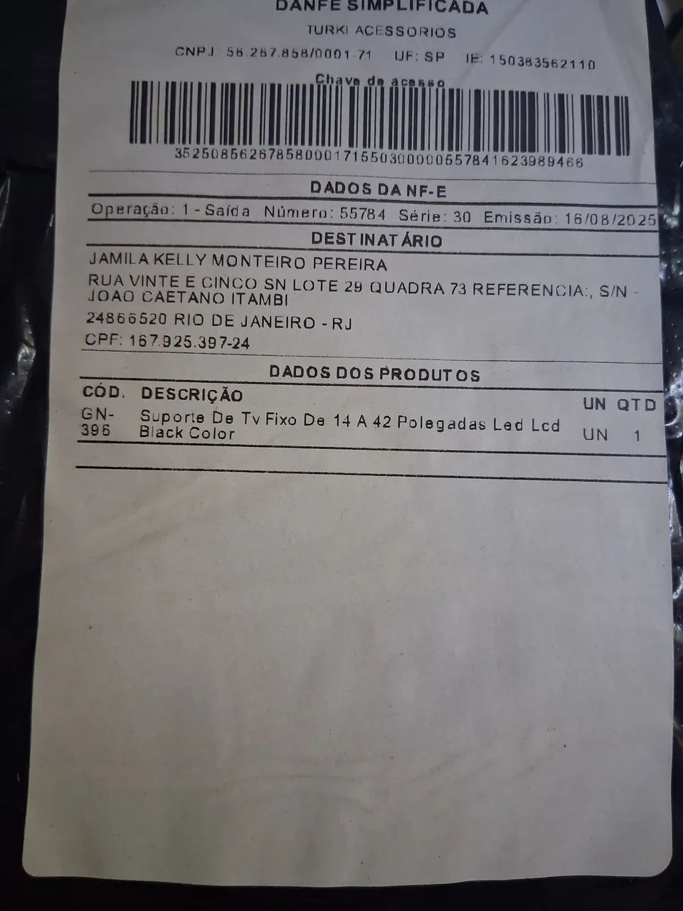 Suporte para tv