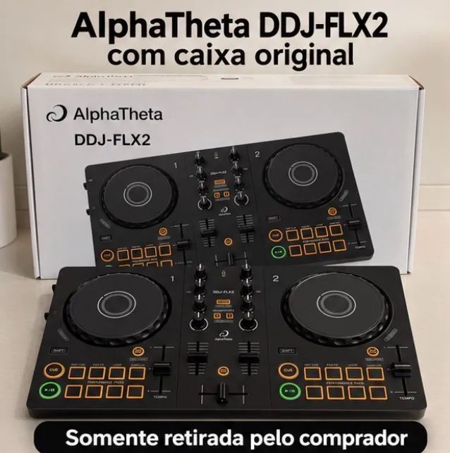 Controladora DJ AlphaTheta DDJ-FLX2 com Caixa Original