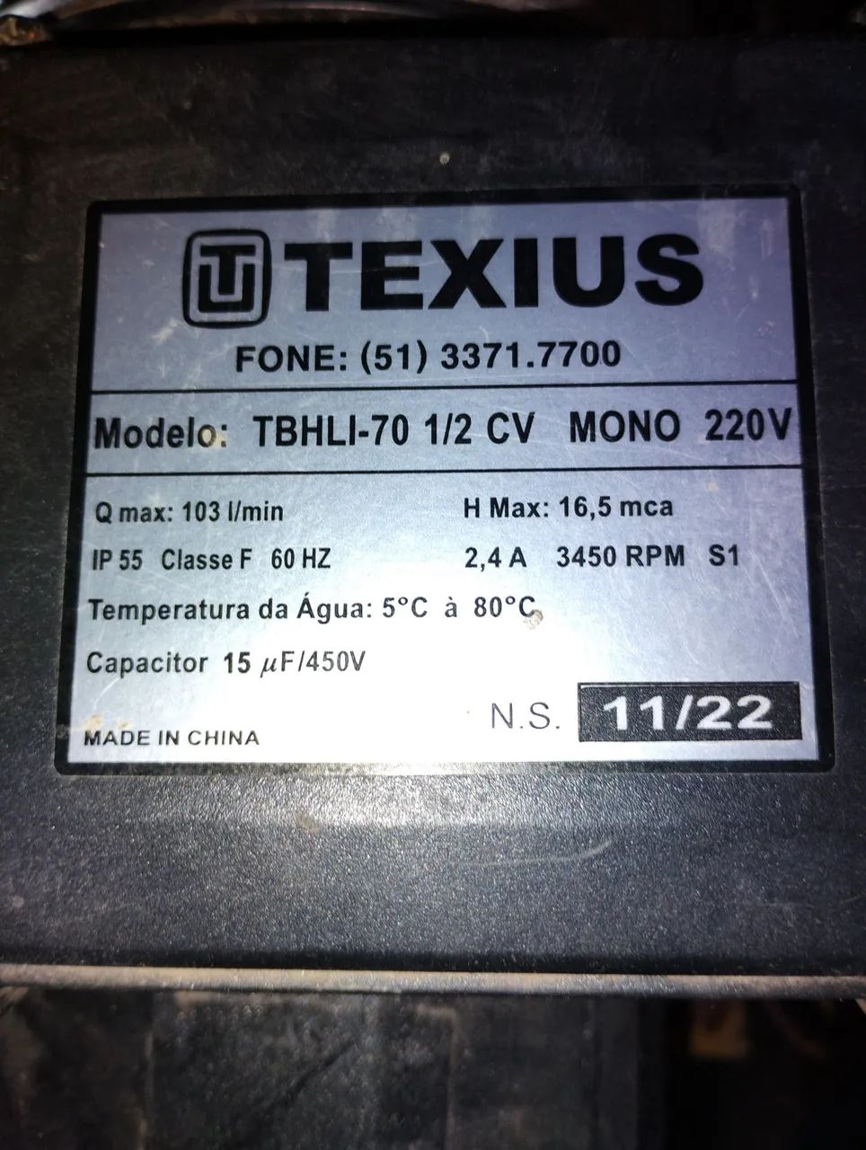 Bomba d'água NOVA. Tampo de Inox 1,2 cv - Foto 5