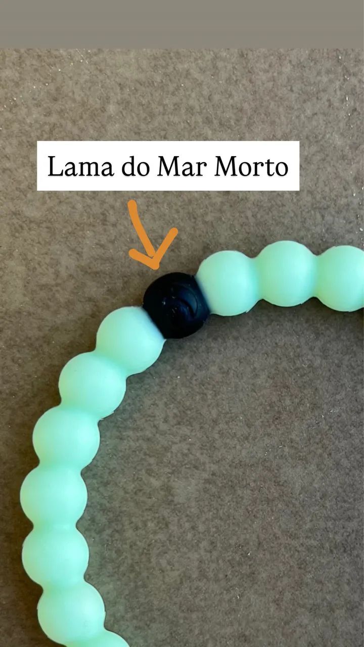 Pulseira Lokai verde-água - Foto 3
