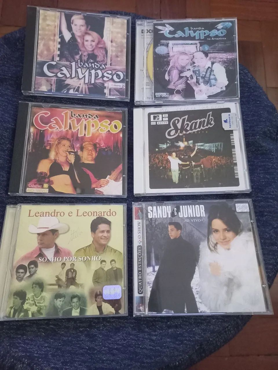 6 CDs com músicas brasileiras 