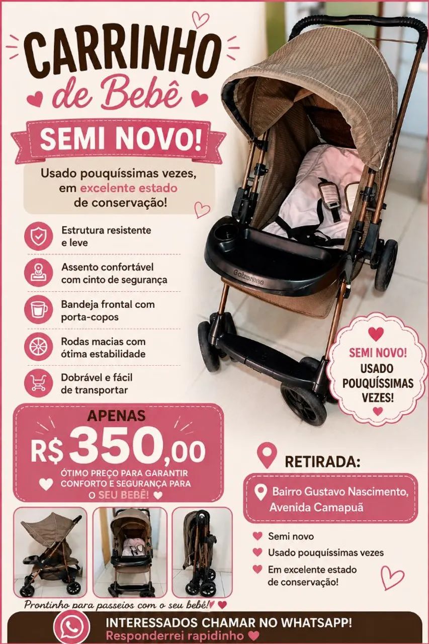 Carrinho Galzerano feminino 