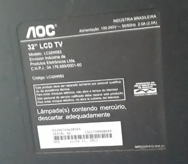 Tv AOC 32 Polegadas