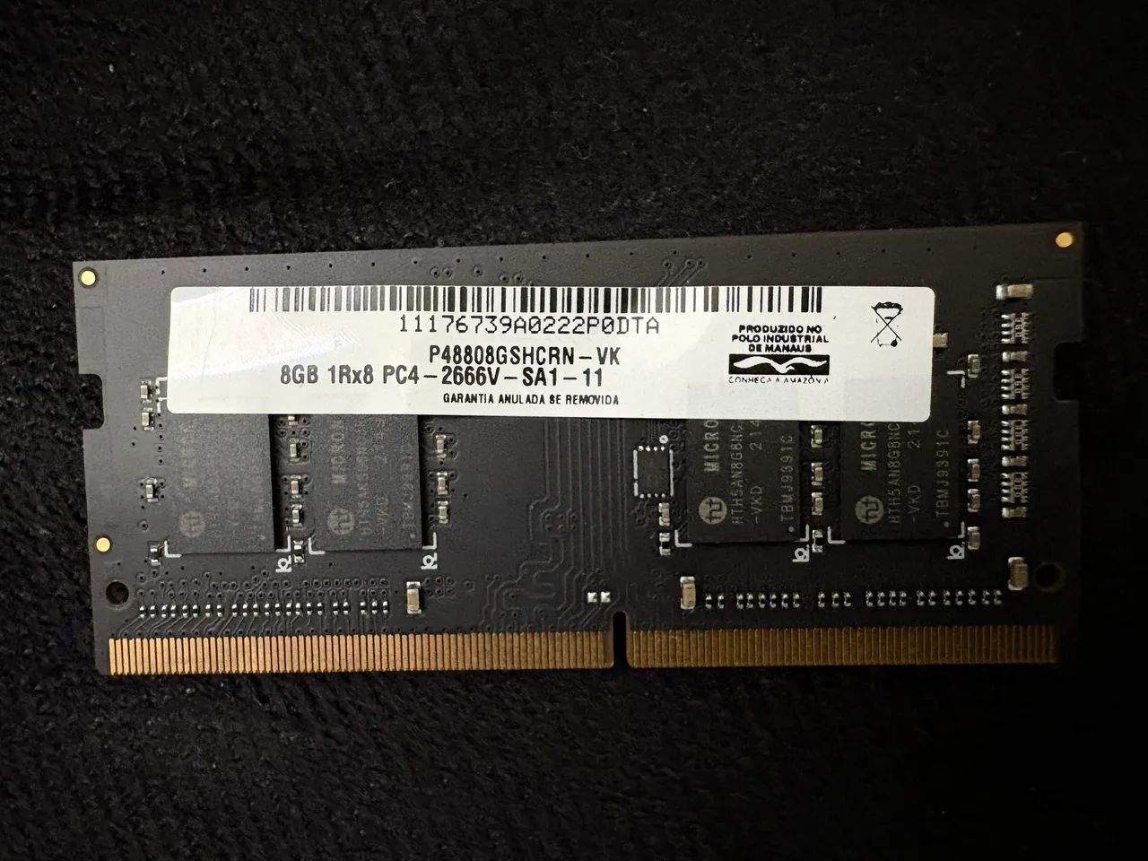 Memória DDR4 8GB para Notebook
