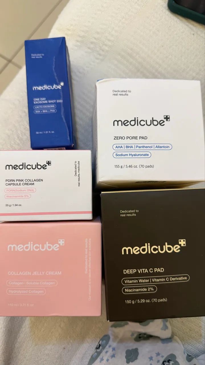 Produtos medicube disponíveis 