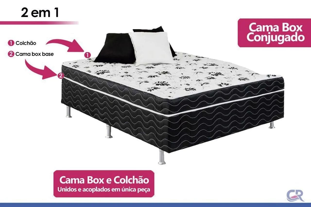 Novas e frete grátis só aqui , camas box com colchão.