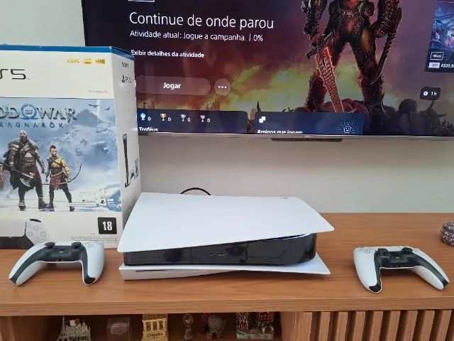 Console PS5 God of War, com leitor,2 controles
