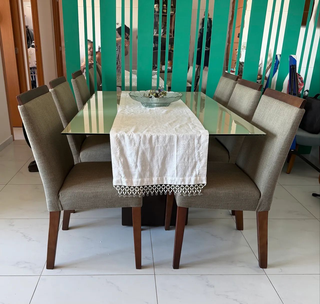 Mesa com 6 cadeiras para sala de jantar  - Foto 3