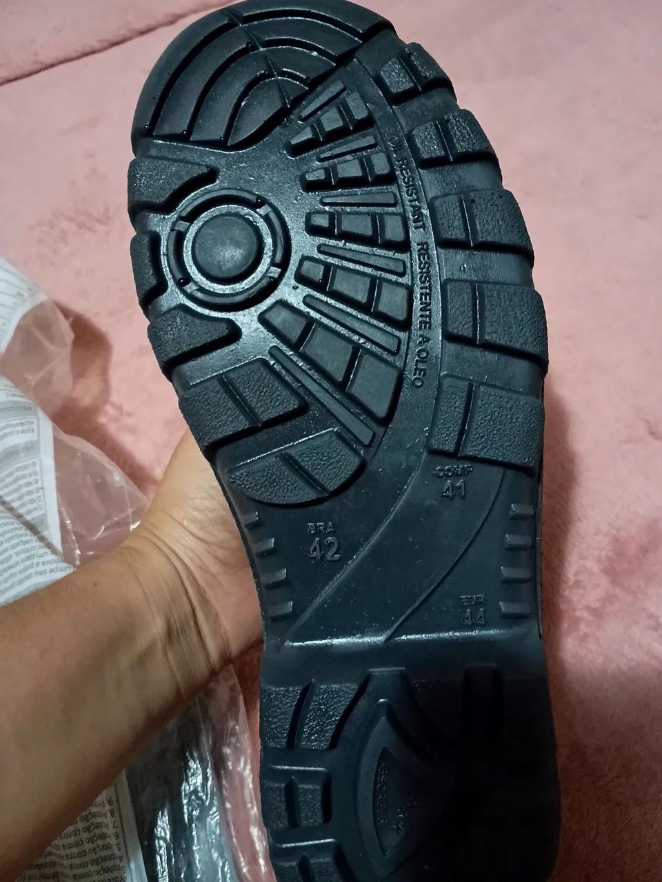 Bota bico de aço nova