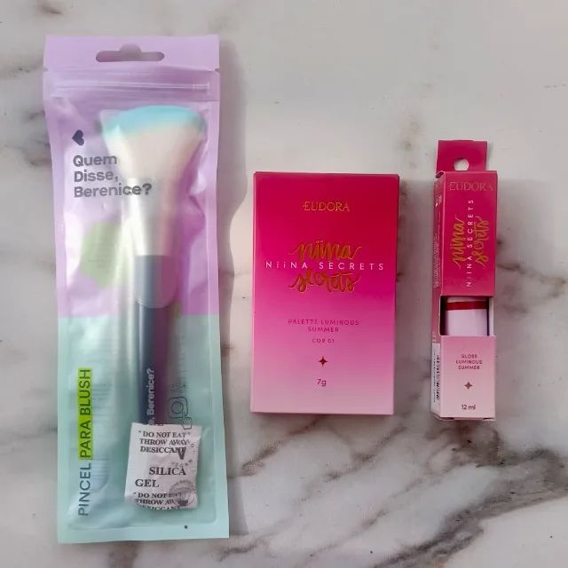 Combo Eudora Niina Secrets Paleta + Gloss + Pincel - Foto 4