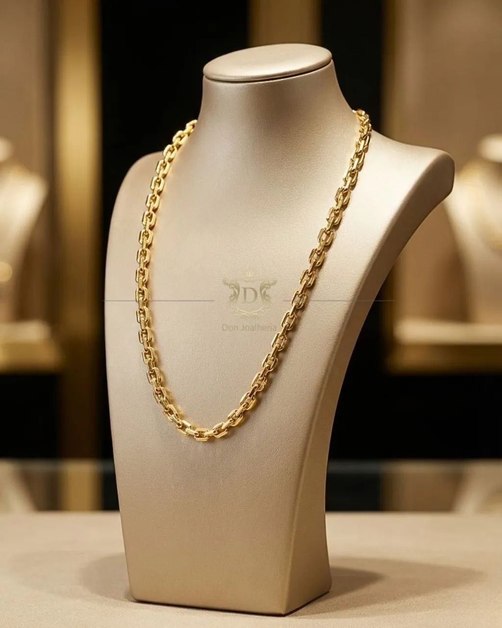 Corrente Cadeado em Ouro 18k 750
