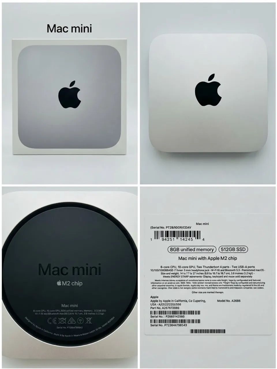 Mac Mini M2 512gb ssd