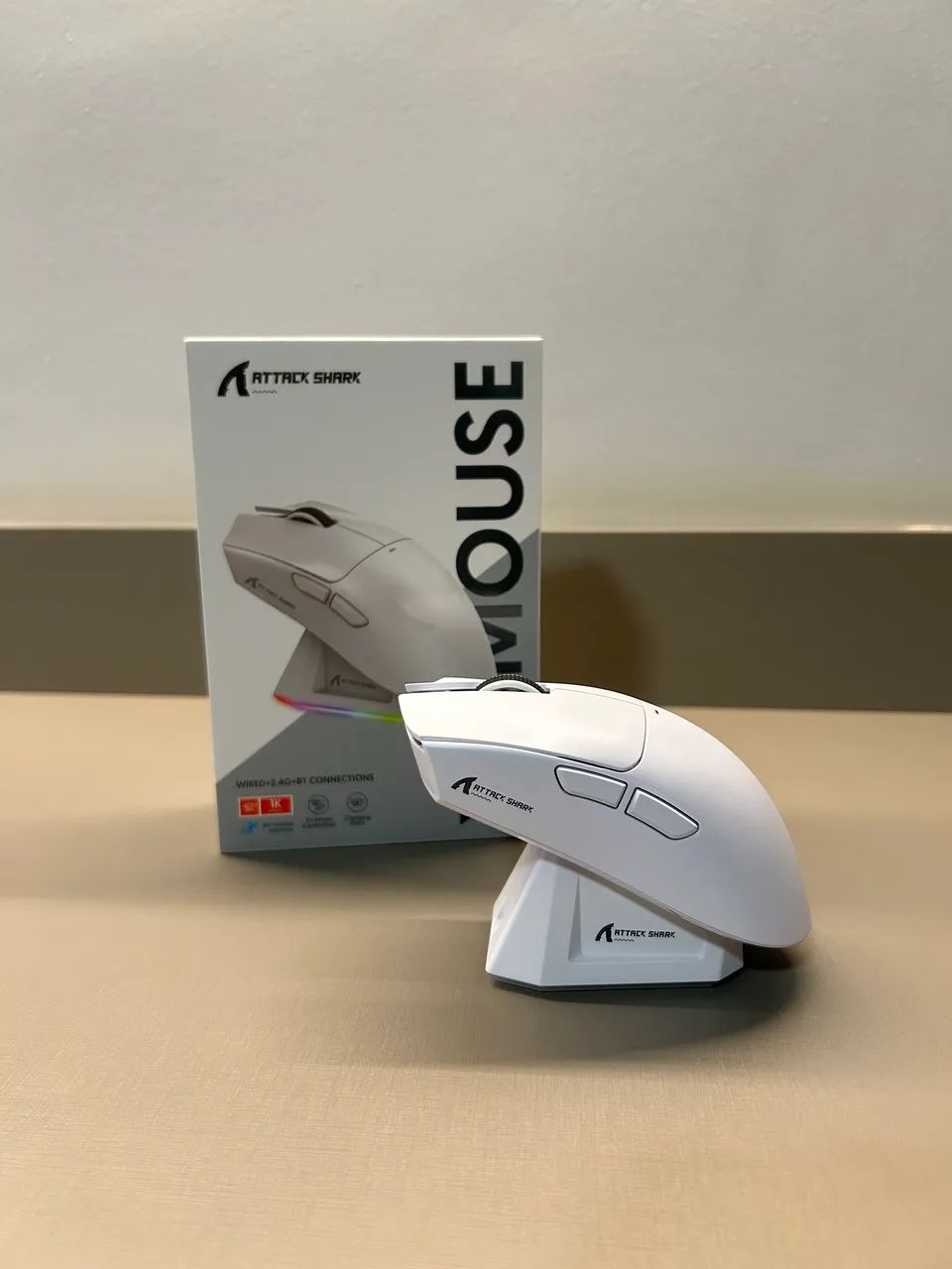 Mouse Gamer Attack Shark X11 com Dock