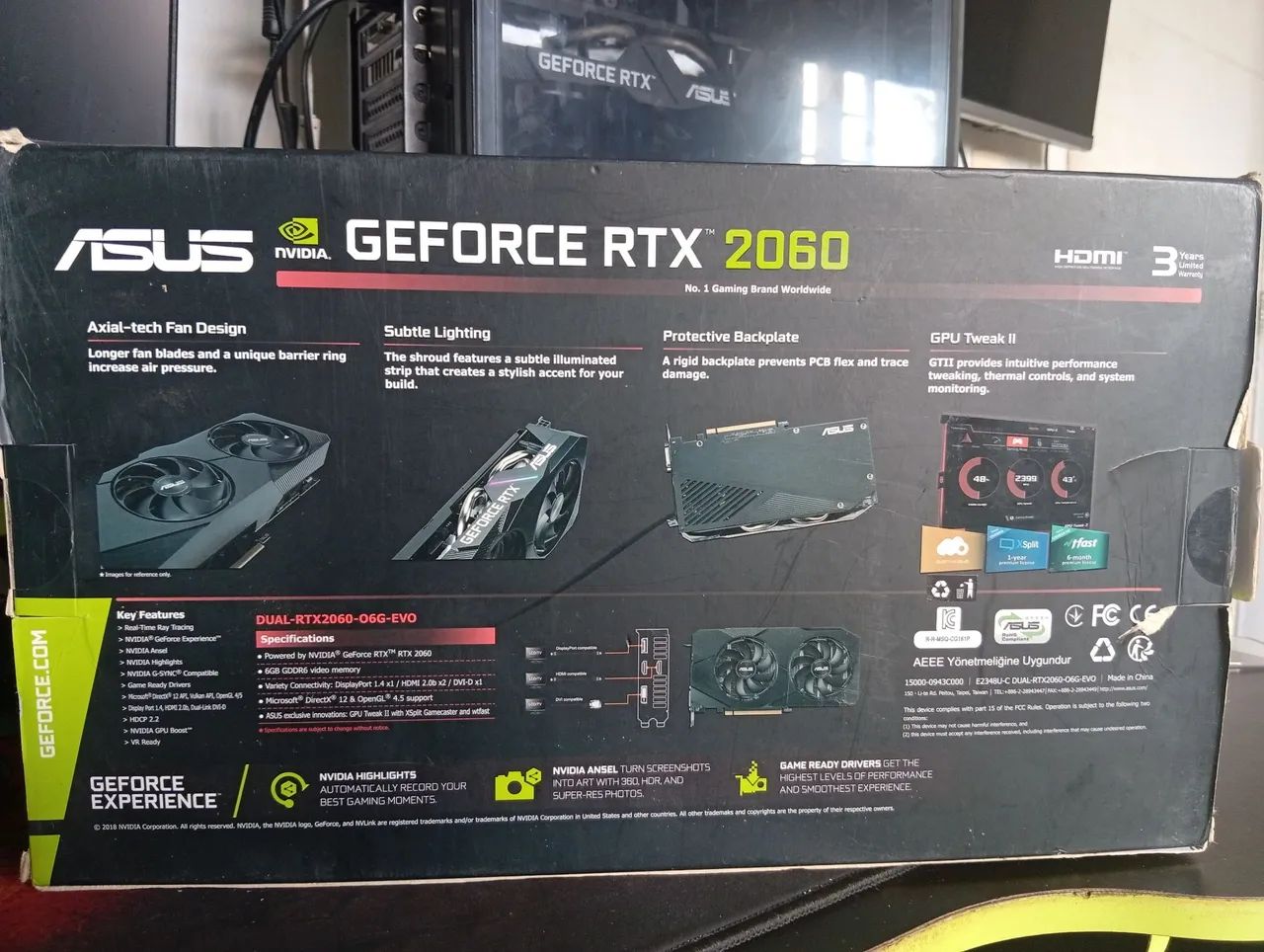Rtx 2060 Asus OC Dual 6 Gb  - Foto 2