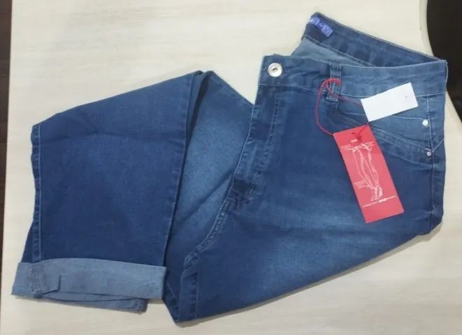 Calça Jeans Feminina Plus Size Biotipo Tam. 52